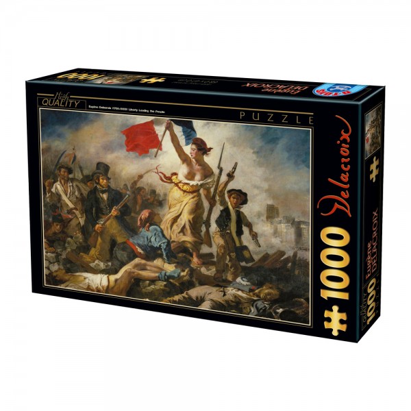 Wolność prowadząca ludzi na barykady, Delacroix - Sklep Art Puzzle