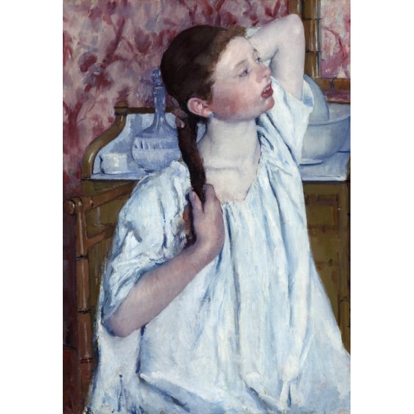 Dziewczyna czesząca włosy, Mary Cassatt, 1886 (104el.) - Sklep Art Puzzle