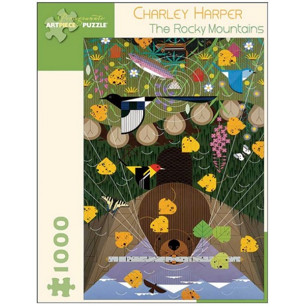Góry Skaliste, Charley Harper (1000el.) - Sklep Art Puzzle