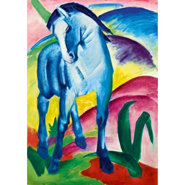 Niebieski koń I, Franz Marc, 1911 (1000el.) - Sklep Art Puzzle