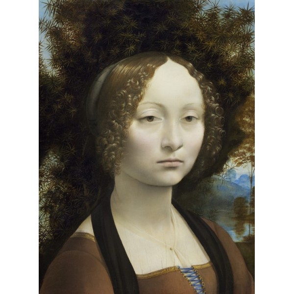 Portret Ginevry Benci, Leonrado da Vinci, 1476 (2000el.) - Sklep Art Puzzle