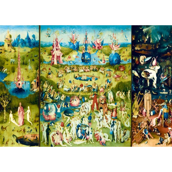 Ogród ziemskich rozkoszy-Tryptyk, Bosch (1000el.) - Sklep Art Puzzle