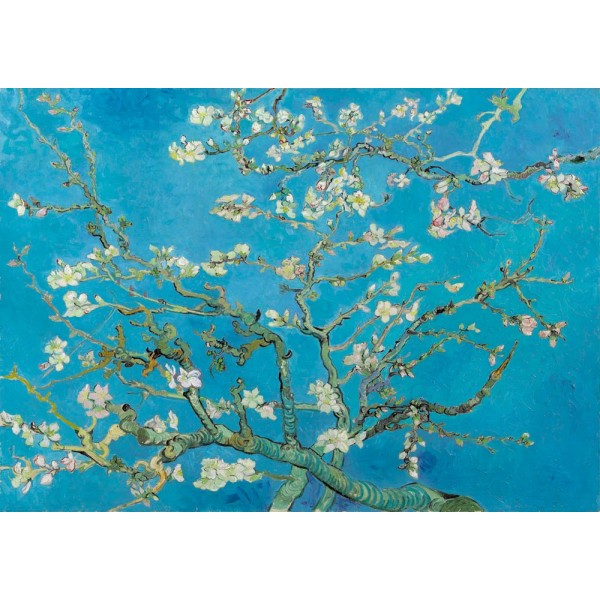 Kwitnące drzewo migdałowca, Vincent van Gogh,1890 (1000el.) - Sklep Art Puzzle