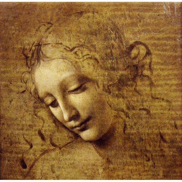Złota głowa, Leonardo da Vinci, 1508 (1000el.) - Sklep Art Puzzle