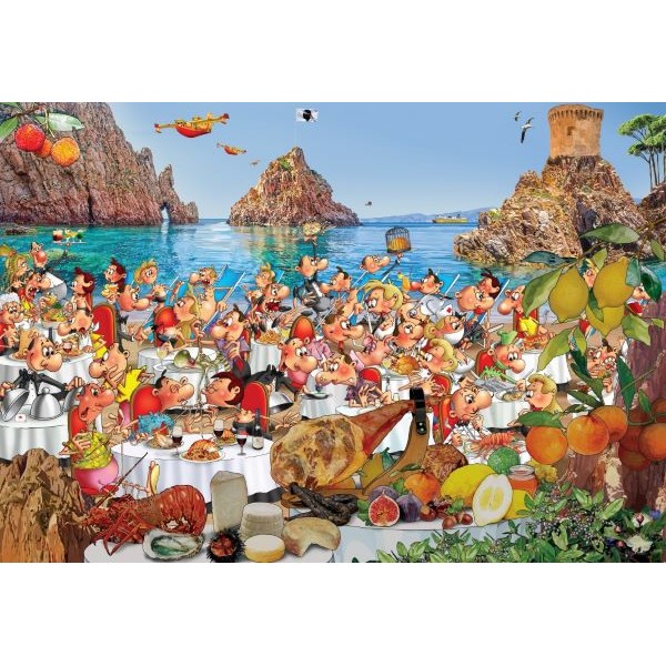 Ruyer Francois, Korsyka-Obiad na plaży (1000el.) - Sklep Art Puzzle