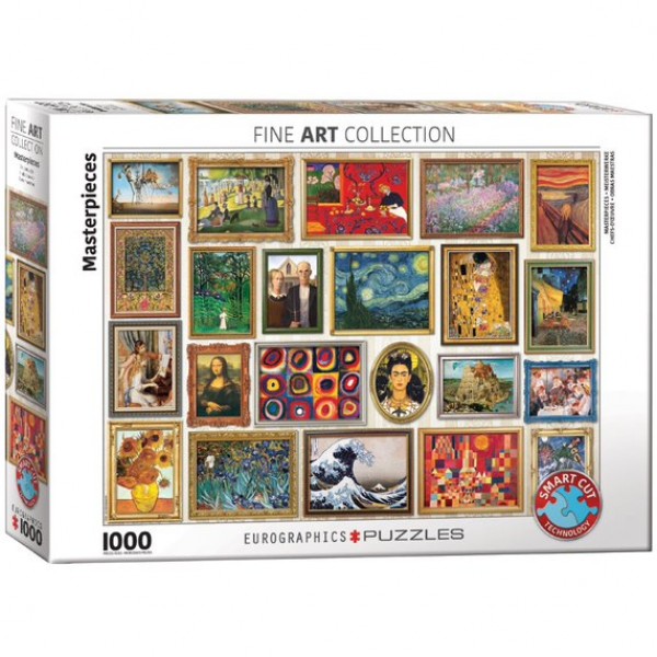 Collage, Słynne obrazy, 1000el.(Smart Cut Technology)​​ - Sklep Art Puzzle