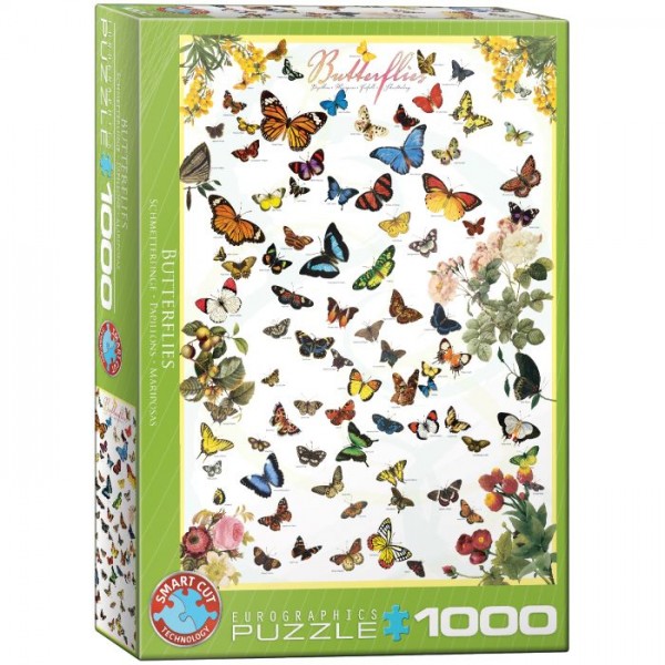 Motyle, 1000el.(Smart Cut Technology)​​ - Sklep Art Puzzle