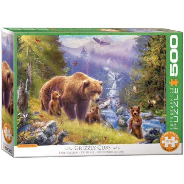 Rodzina Grizzly, Puzzle XXL (500el.) - Sklep Art Puzzle