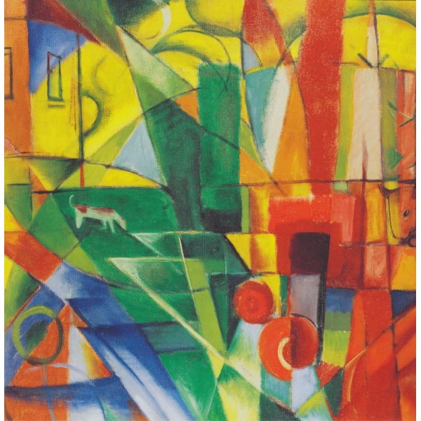 Krajobraz z domem, psem i zamkiem, Paul Klee, 1914 (1000el.) - Sklep Art Puzzle
