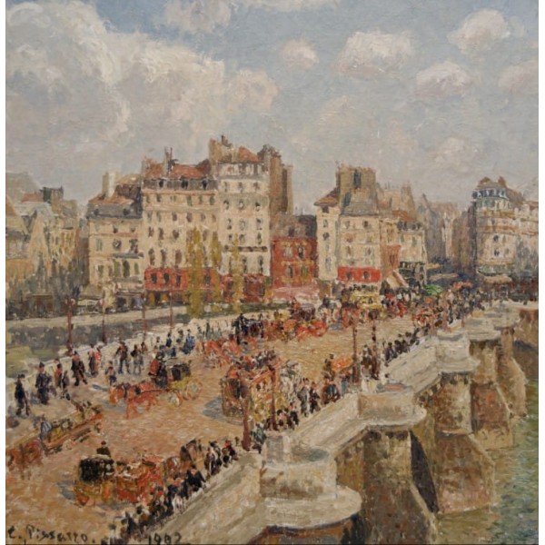 Spotkanie na moście, Camille Pissarro, 1902 (1000el.) - Sklep Art Puzzle
