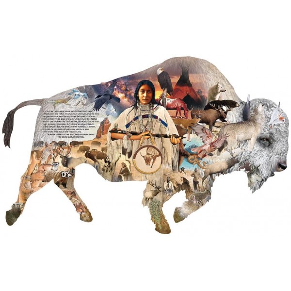 Biały bizon (1000el.) - Sklep Art Puzzle