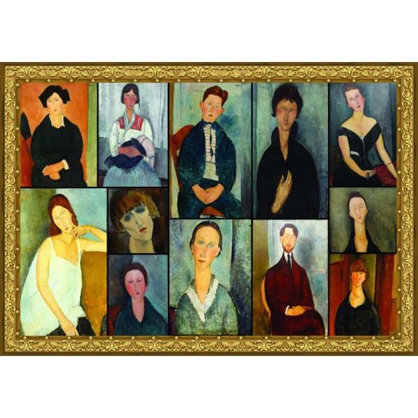 Malarstwo Modiglianiego (2000el.) - Sklep Art Puzzle