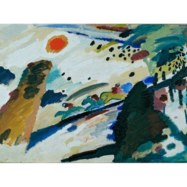 Romantyczny krajobraz, Kandinsky, 1911 (2000el.) - Sklep Art Puzzle