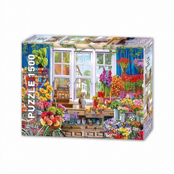 Kwiaciarnia (1500el.) - Sklep Art Puzzle