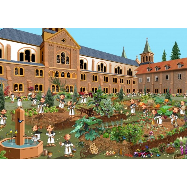 Ruyer Francois, Klasztorny ogród (1000el.) - Sklep Art Puzzle