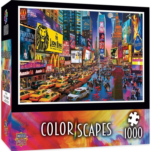 USA, Nowy York - Miasto pełne kolorów, 1000el.(Puzzle+plakat) - Sklep Art Puzzle