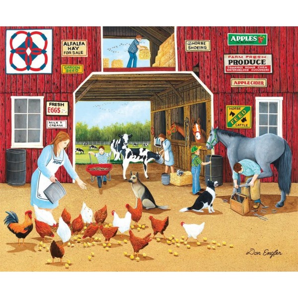 Życie na farmie (1000el.) - Sklep Art Puzzle